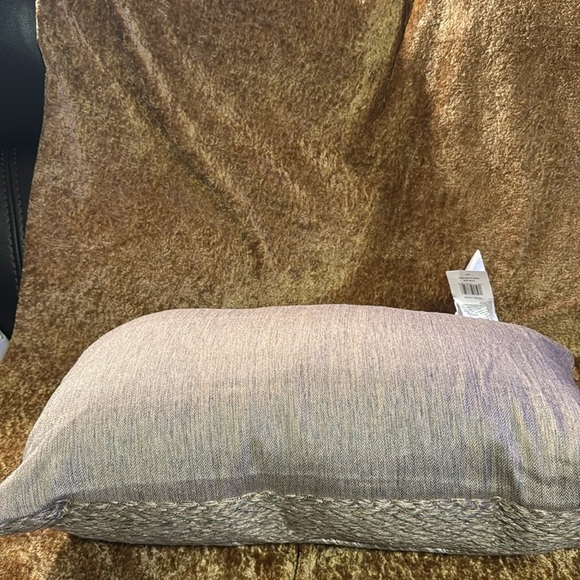 Brentwood Elegant Woven Lumber Accent Pillow - Tan - Picture 2 of 6